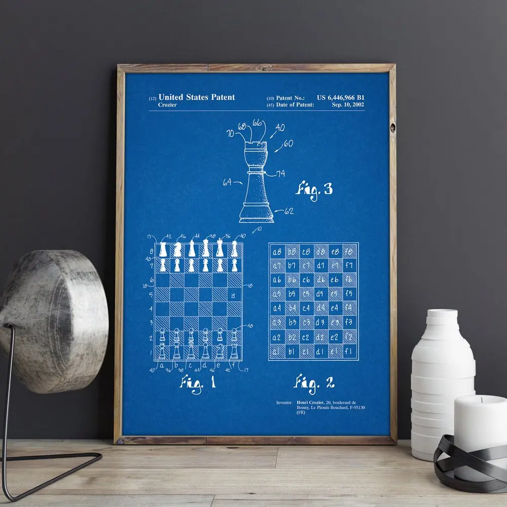 Greitis Šachmatų patentų, žaidimų sienos menas,Greitai Šachmatų plakatai,kambario puošimas,vintažinės spausdinimo,blueprint, dovanų idėjos,žaidimas sienų Papuošimai