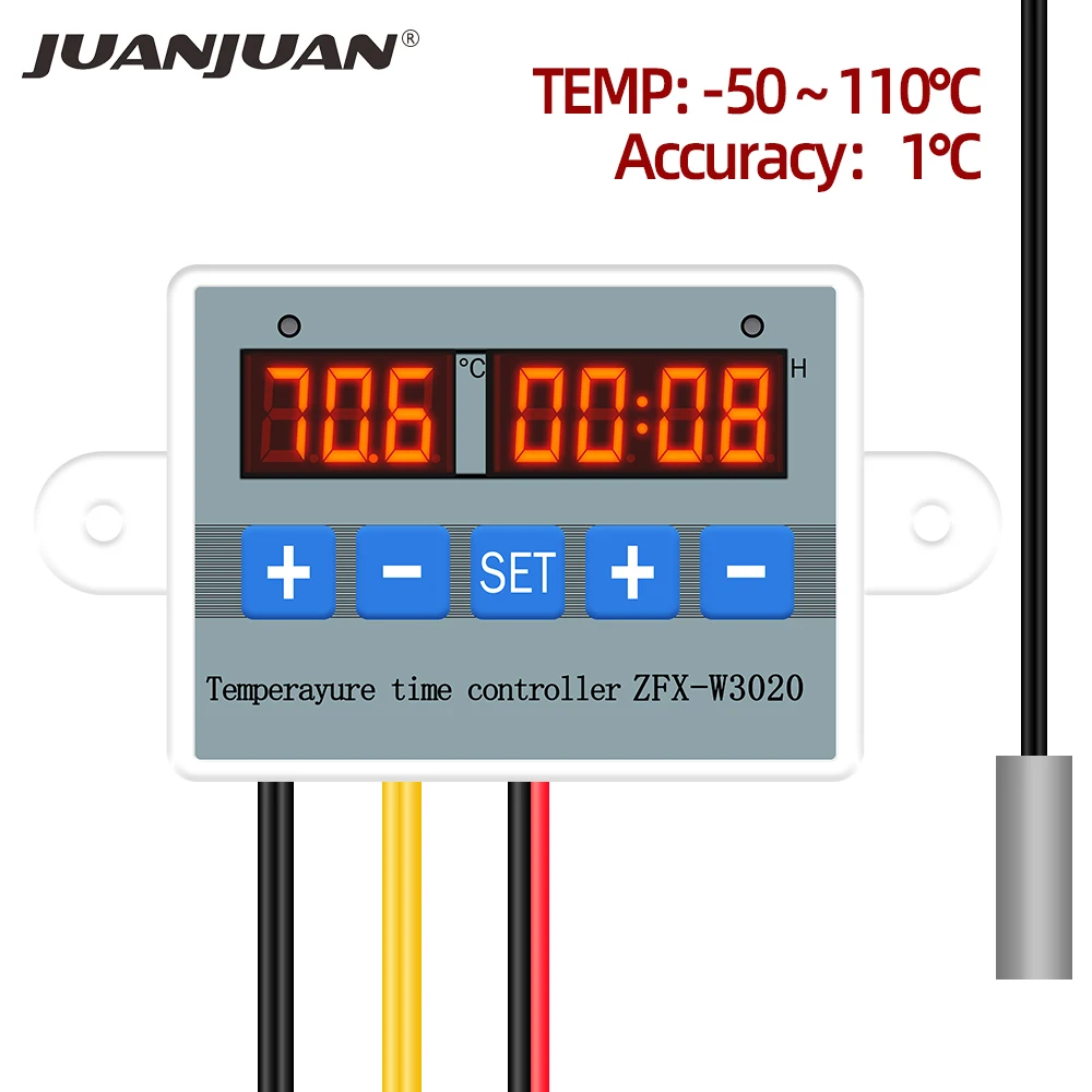ZFX-W3020 Temperatūros Laiko Reguliatorius Termostatas Kontrolės Kontrolierius Thermoregulator Laikmačio Valdymo Modulis 12V/24V/220V 21% nuolaida
