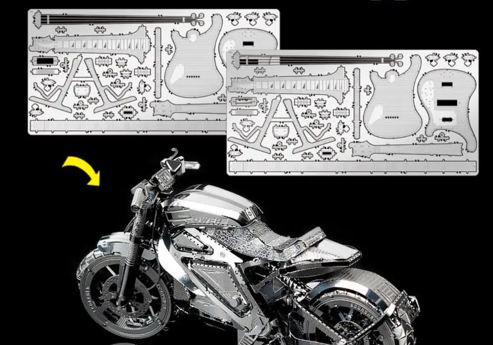 Keršto Motociklų Kolekcija Puzzle 3D Metalo Surinkimo Modelis 1:16 Žaislai Pomėgiai Galvosūkiai 2018 Žaislai Vaikams Dovanų