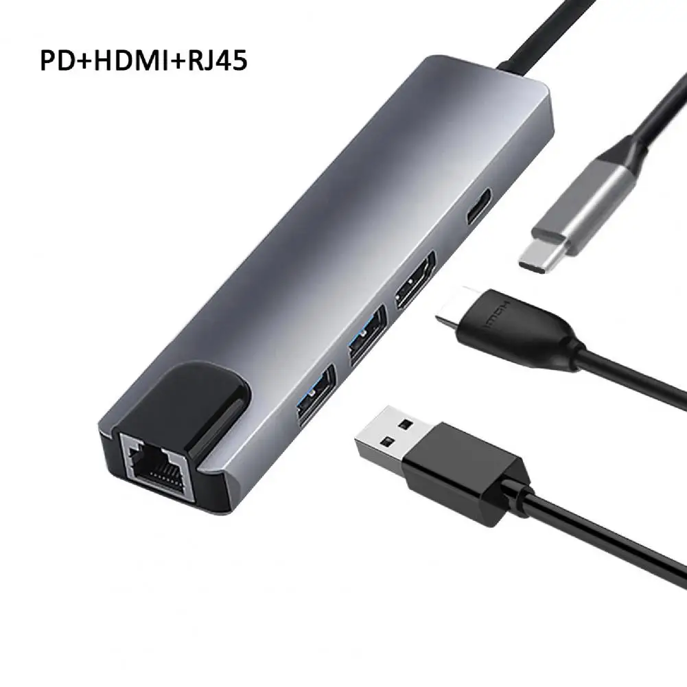 5-in-1 Modelis-C USB3 HDMI.0 PD Docking Station Hub Doko Adapteris Keitiklis