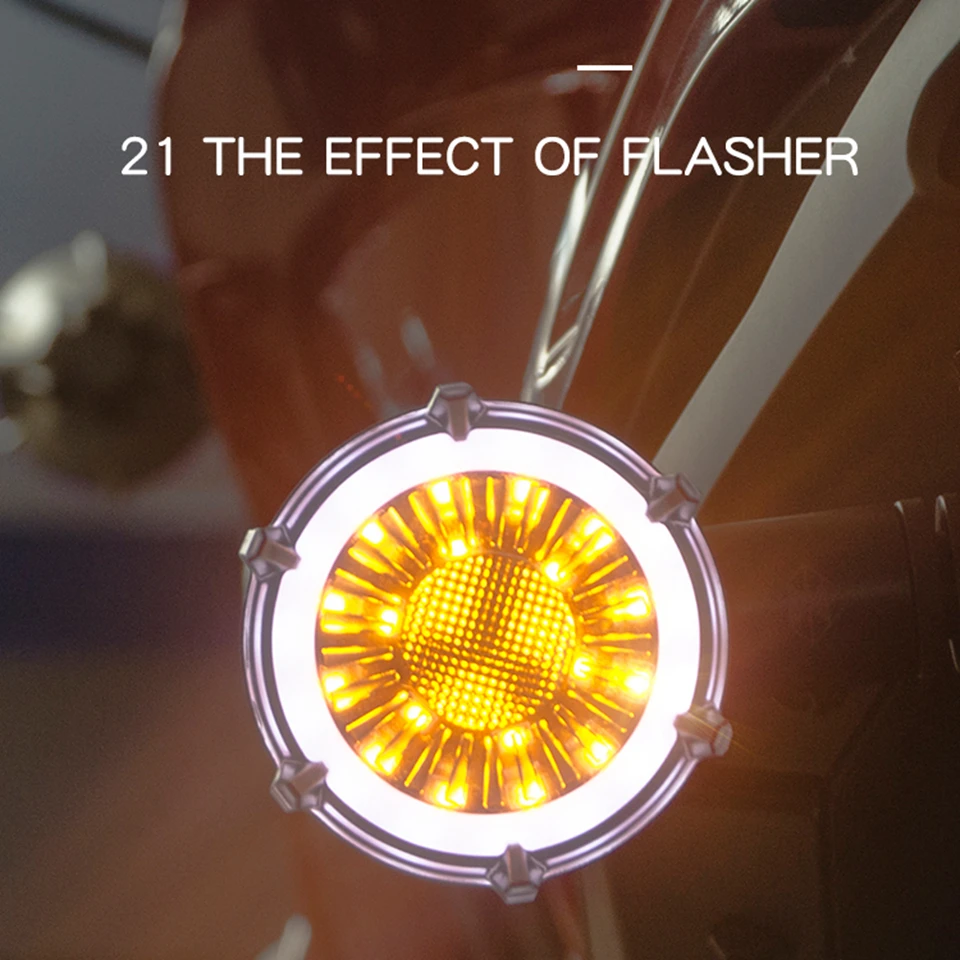 Dvasia Žvėris-L11 Universalus Motociklas Posūkio Signalo LED dienos-laikas ir nakties metu veikia šviesos Motociklų Priekiniai/Galiniai posūkio rodiklio