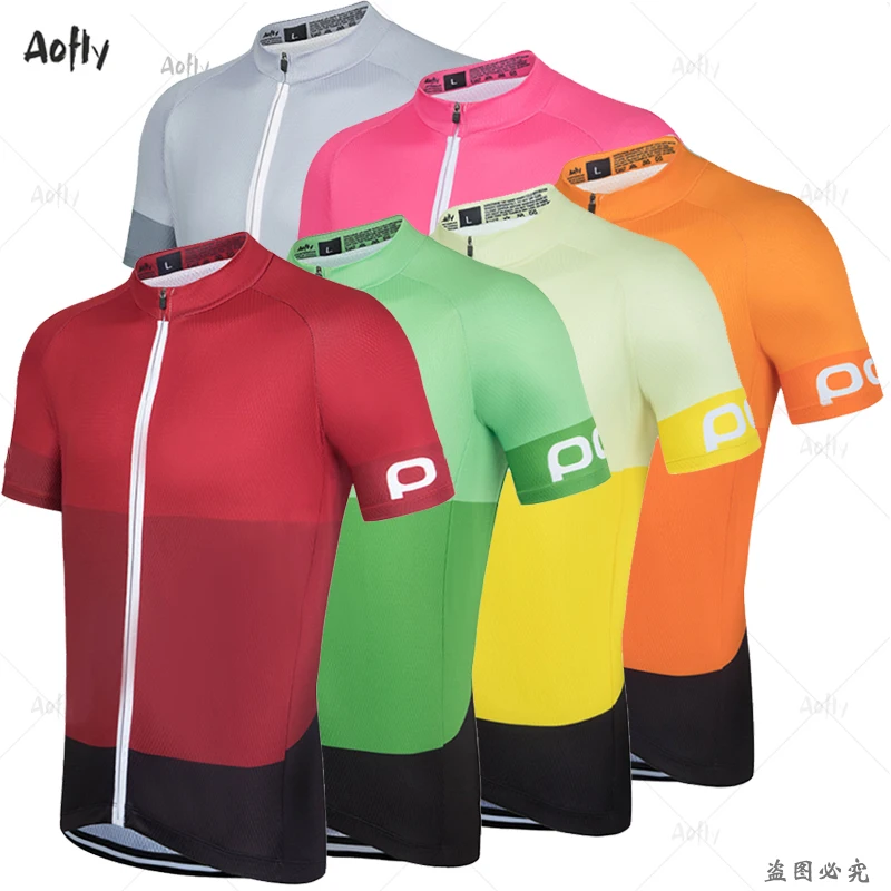 POCING vyro trumpas rankovės dviračių jersey rinkiniai MTB Dviratį Drabužius Greitai džiovinimo Ropa Ciclismo Maillot 9D gelio pagalvėlę, šortai, kombinezonai su antkrūtiniais 6color
