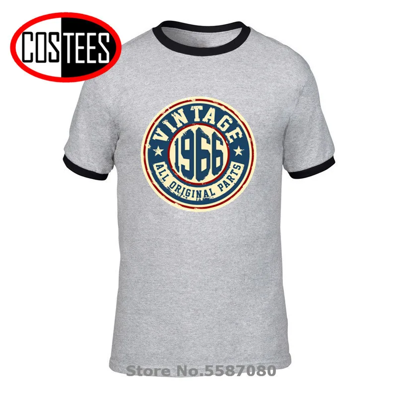 Retro Classic 54-ojo Gimtadienio Dovana Tee marškinėliai Derliaus 1966 M., Visos Originalios Dalys, T Marškiniai Vyrams 2020 Atsitiktinis Mados Gimęs 1966 m., T-shirt