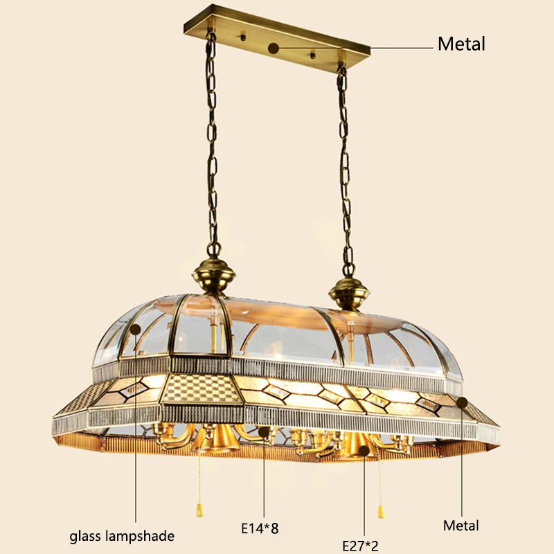 Europa Palace baroko stiliaus didelis derliaus vario sieniniai šviestuvai kabo lempa loft LED E14 E27 viešbučio restoranas kambarį baras
