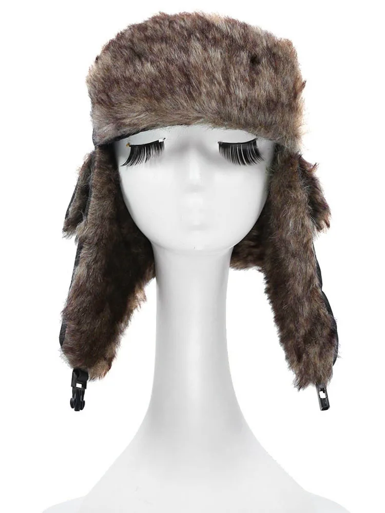 Žieminės Kepurės Vyrams, Moterims Rusijos Trapper Hat Bombonešis Šiltas Ausų Atvartais Slidinėjimo Kepurę Bžūp Galvos Apdangalai Unisex Minkštas Vėjo, Sniego Kepurės Moteris
