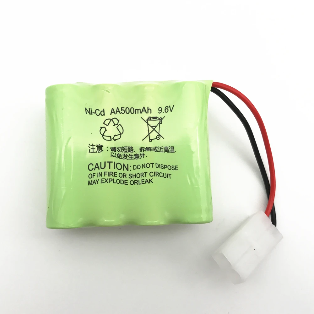 1pcs 500mah Ni-MH bateria 9.6 v rc baterija 9.6 v nicd baterija 8x aa dydžio ni cd pilas recargables 9.6 v pak rc automobilių žaislas baterija