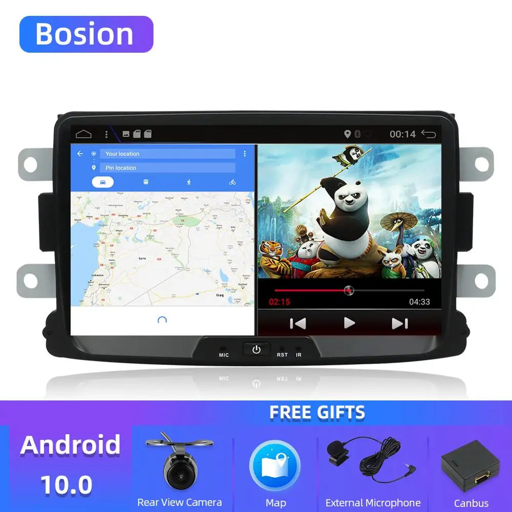Bosion android 10.0 automobilių dvd Dacia Lodgy 