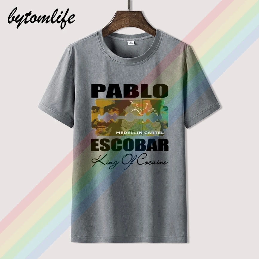Pablo Escobar T-Shirt Medellin Kartelio Karalius Kokaino Platonas A Plomo Kolumbijos Vyrų, Moterų Medvilnės, trumpomis Rankovėmis Viršūnes Tee