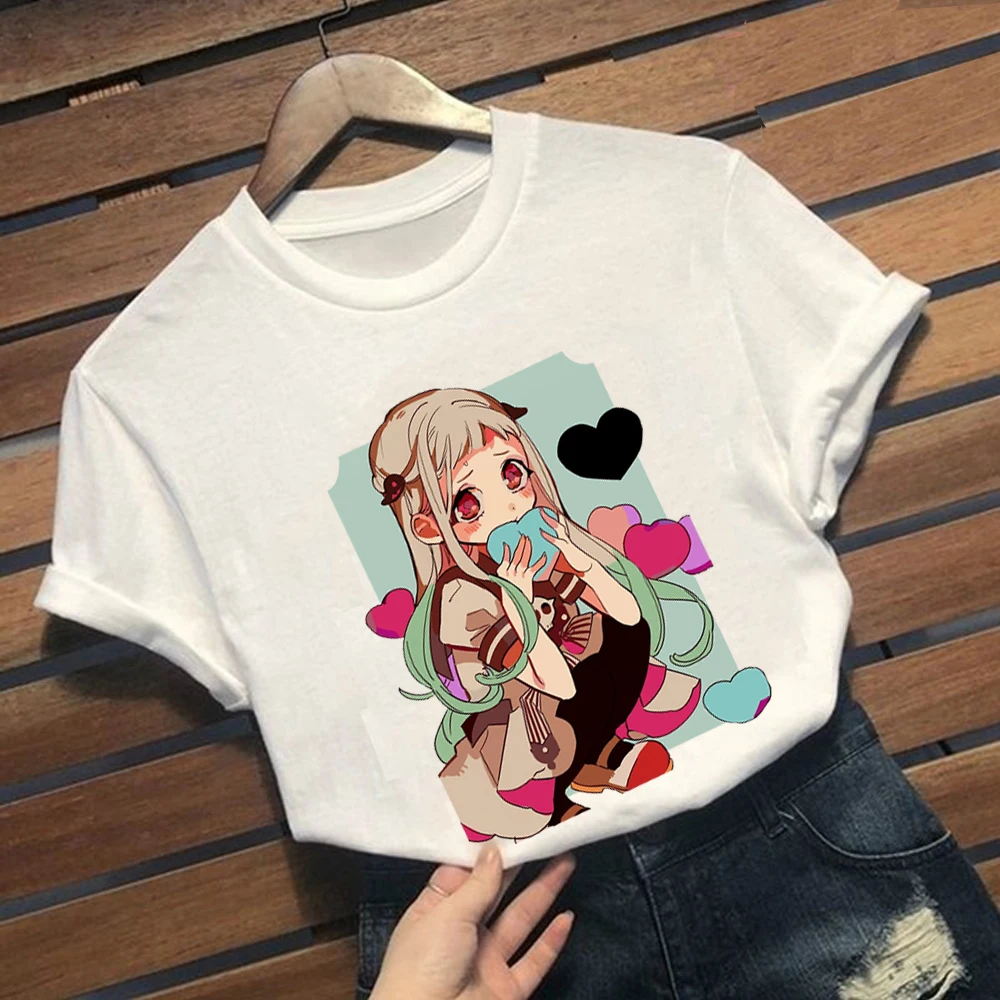 Anime Tualetas-privalo Hanako-kun Unisex Marškinėliai HarajukuStreetwear Vasaros Viršūnes Tees Marškinėlius Negabaritinių HipHop