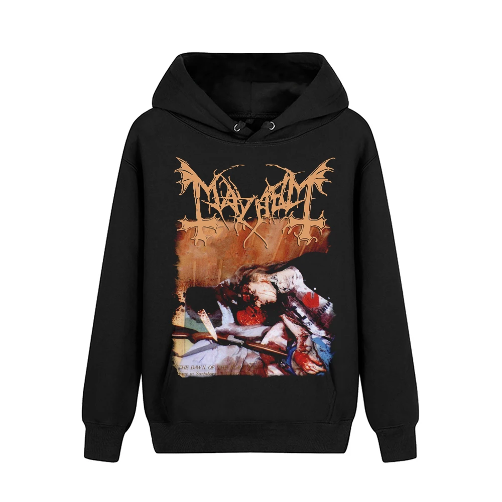 2 dizaino Norvegija Grupė Mayhem pollover Palaidinukė Gražus Minkštas Šiltas Roko hoodies punk black metalo sudadera vilnos demonas