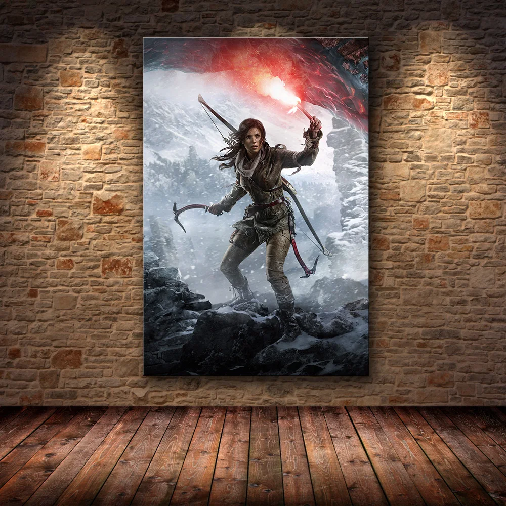 Neįrėminti Plakatas Dekoravimas, Tapyba Tomb Raider HD Drobės drobės tapybos menas, plakatų ir grafikos, tapyba nuotraukos