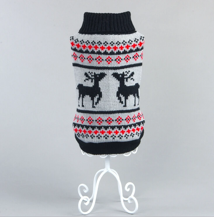 Naujas Kalėdų Elnias Pet Produkto Šiltas Trikotažas Katė Megztinis Pet Megztinis Kailis Mažų Šuniukų, Šunų Kačių X'mas Šunų Drabužius