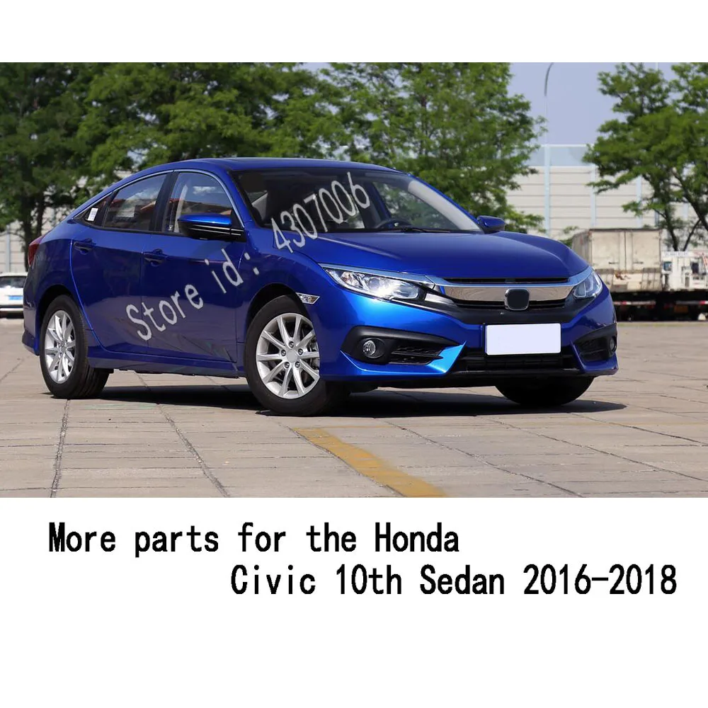 Automobilių Kėbulo Dangtelis Apsaugos Bamperis ABS Chrome Apdaila Galinio Nugaros Uodega Apačioje Gaubtai 1pcs Honda Civic Sedanas 10. 2016 m. 2017 m. 2018 m. 2019 m.