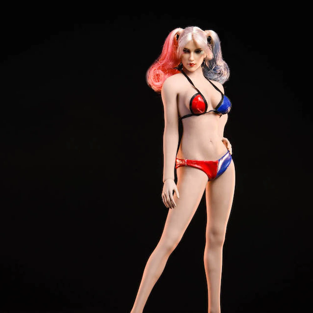 Custom 1/6 Masto Figūra Drabužių Priedų Seksualus Bikini maudymosi kostiumėlį, apatinės Kelnės Liemenėlė Drabužius Juodos/Raudonos Spalvos Modelį, Moteriška Figūra