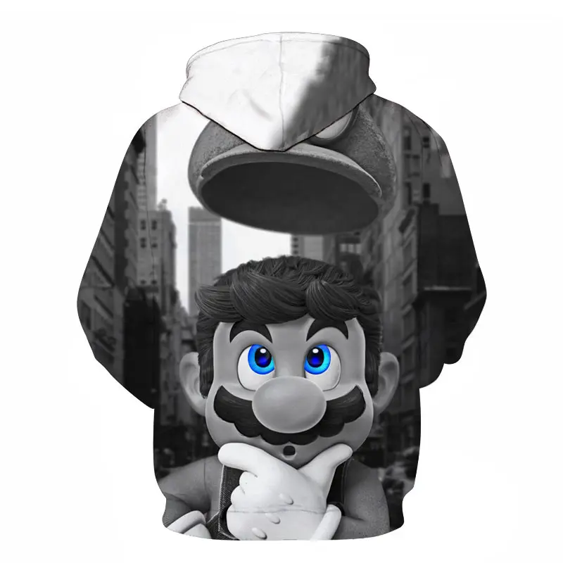 Hip-Hop, Grafiti, Hoodies Mens Rudenį Atsitiktinis Megztinis Prakaitavimas Hoodie Vyrų Mados Palaidinės off white Mario hoodies