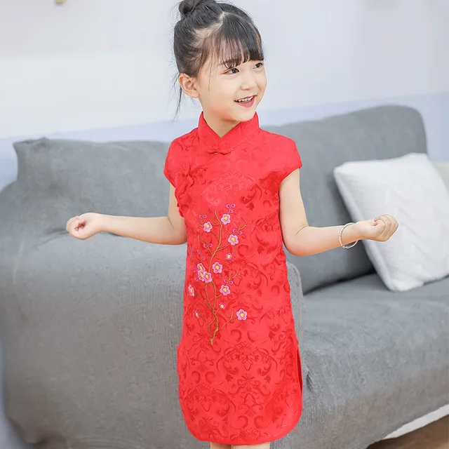 Bamblys Mergaitės Vaikams, Kinijos Suknelės Povas Drabužius Bamblys Princess Tutu Suknelė Tradicinės Kinų naujieji Metai Suknelė 1-5Y