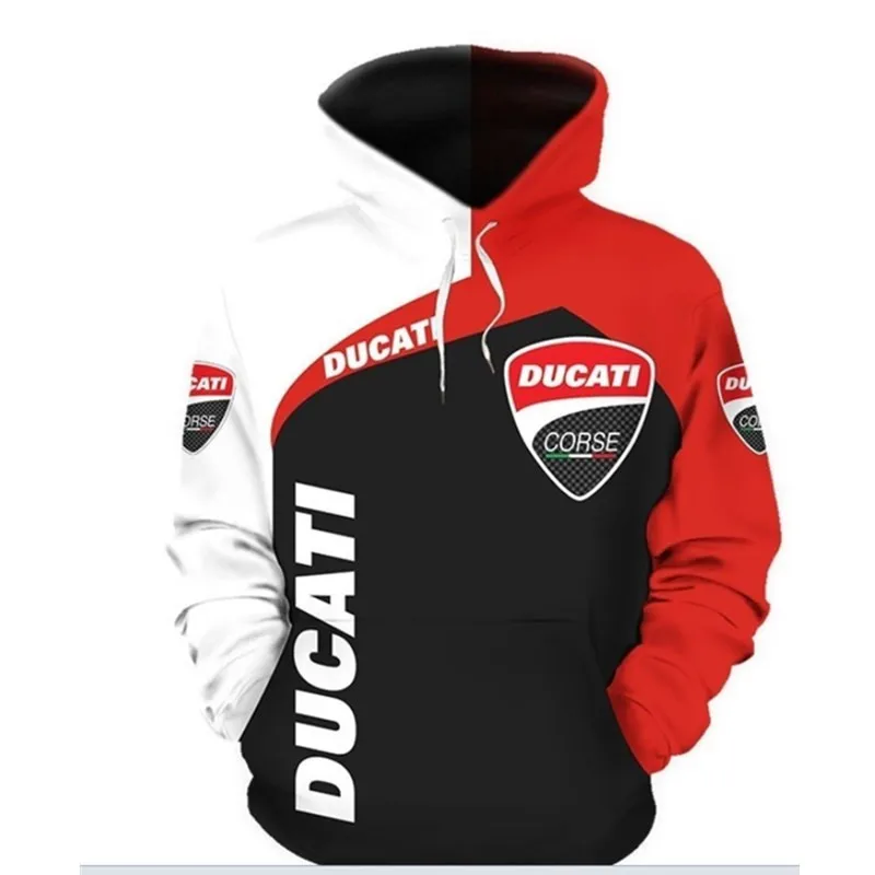 Nauji vyriški 3D Skaitmeninis Spausdinimas Automobilių Logotipą, Ducati Hoodie Vyrų Atsitiktinis Mados Harajuku Aukštos Kokybės vyriški Gobtuvu Prekės Viršų Striukė