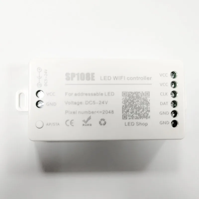 SP108E LED Wifi Magija Valdytojas SK6812 WS2811 WS2812B WS2813 ir T.t LED Juostelės Šviesos Modulis Smart APP 