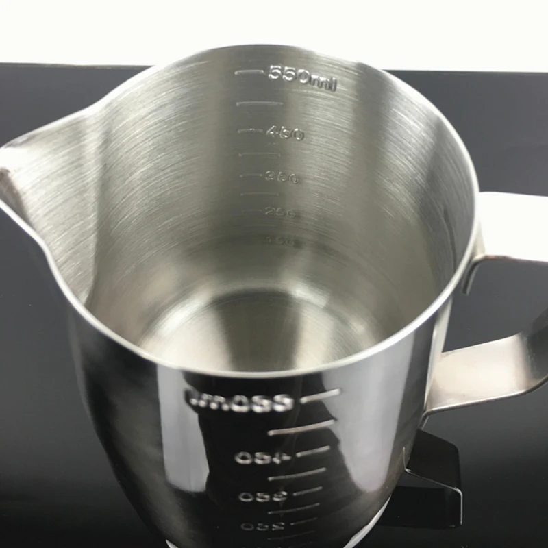 1Pc Coffeeware Nerūdijančio plieno Kavos Pieno ąsočiuose 350ml / 550ml/900ml Latte Art Pieno Putų Ąsotis Garuose Ąsotis Puodeliai Sutirštės