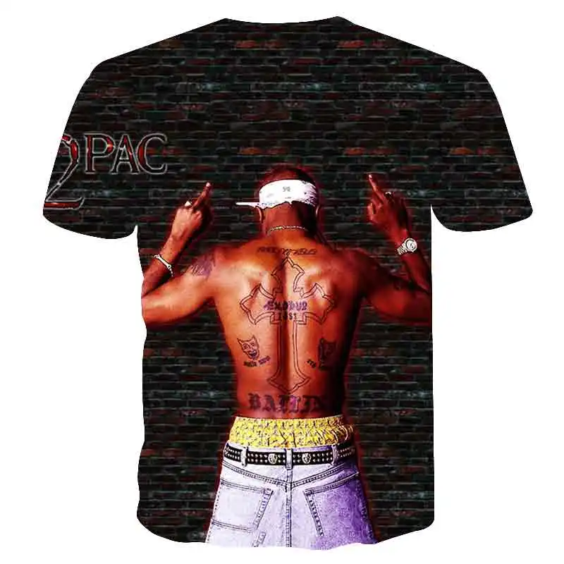 Tupacnew Vyrų 3d spausdinimo tupac 2pac marškinėliai trumpomis rankovėmis O-Kaklo Marškinėlius Hip-Hop Grobis harajuku Streetwear marškinėliai vyrams/berniukas viršūnes tees