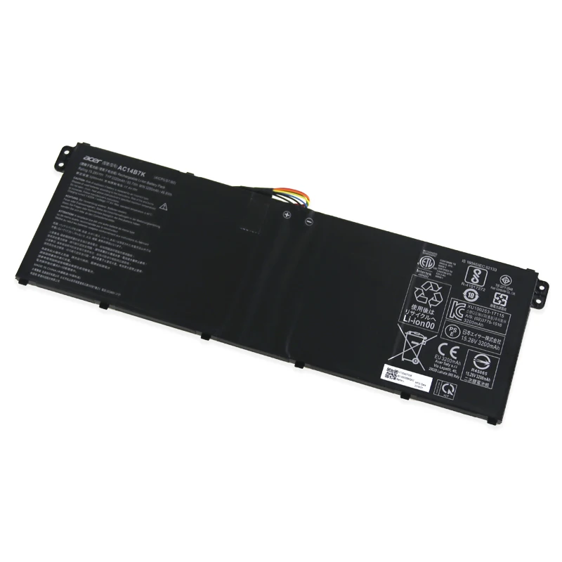 Originalus Laptopo baterija Acer AC14B7K 4ICP5/57/80 15.28 V 3320mAh/50.7 WH Nemokamai 2 Metų Garantija