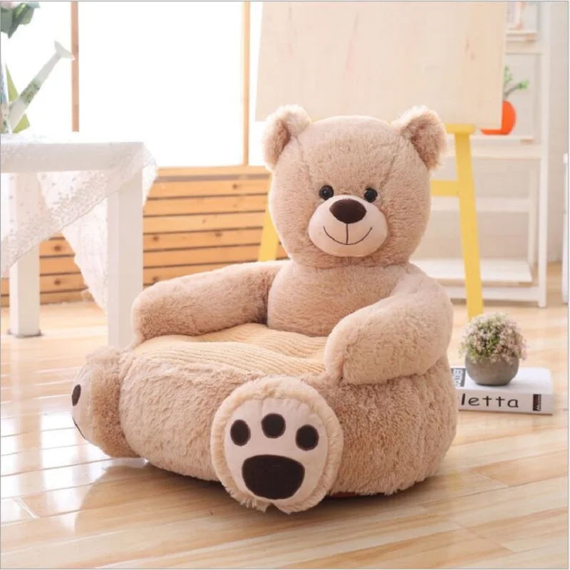 Meškiukas vaikų sofa Animacinis žaislas lazy sofa Mielas kūdikis sofos sėdynės Panda meškiuką vienaragis žaislai