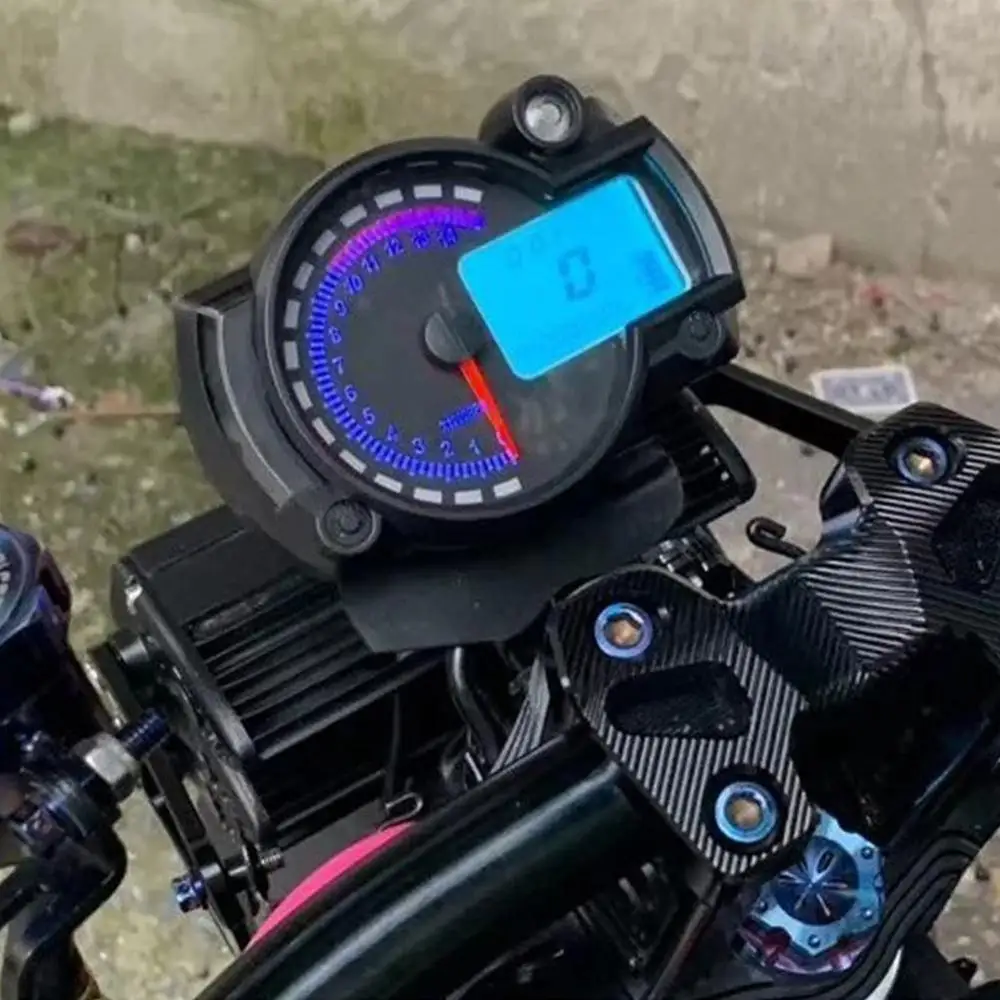 Motociklo Spidometras 7 Spalvų LCD Skaitmeninis Odometras Motociklo Moto Spidometras Už RX2N Metrų 299KM/H prietaisų Skydelio MAX L5X4