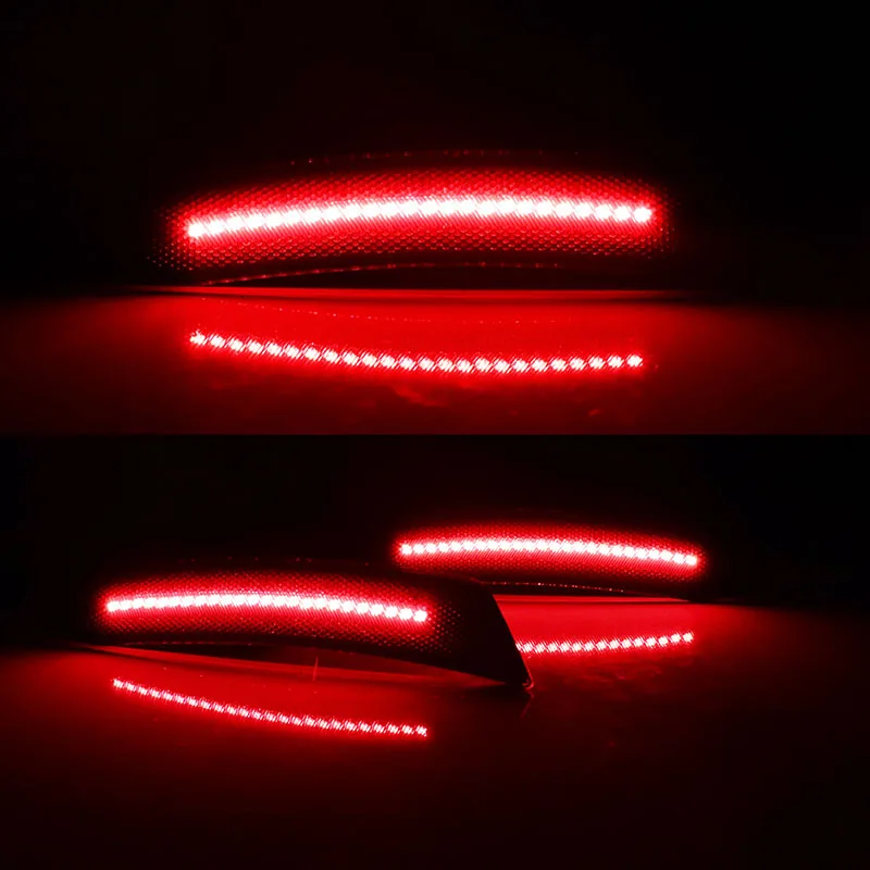GTinthebox 2VNT Rūkyti /Skaidrus Objektyvas Raudona Full LED Automobilių Galinis Šoninis Gabaritinis Žibintas Žibintai 2016-2018 6th Gen Chevrolet Camaro 12V T10