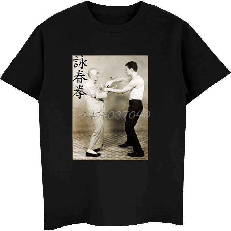 Vasarą Prekės Marškinėliai Vyrams Mados Ip Man Wing Chun Kung Fu Marškinėliai Atsitiktinis Vyrų Trumpi Marškinėliai Harajuku Kietas Streetwear Tees