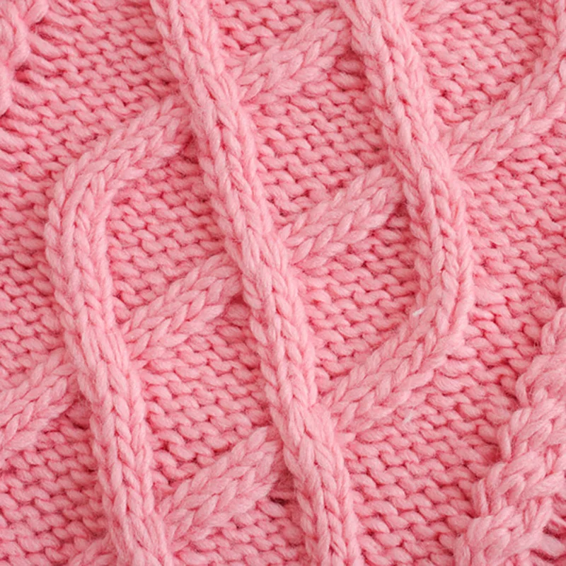 Moterų 2020 mielas rožinis megztas megztinis liemenė O kaklo, rankovių kietas liemenė atsitiktinis chic išsitraukia femme viršūnės