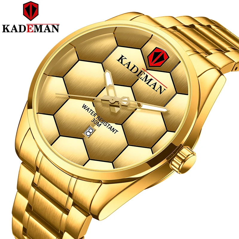 2020 Naują Futbolo modelio dizaino Kvarcinius vyriški Žiūrėti Automatinė Data Mados Prabangių Sporto Laikrodžiai Kalendorius Nerūdijančio Plieno Laikrodis