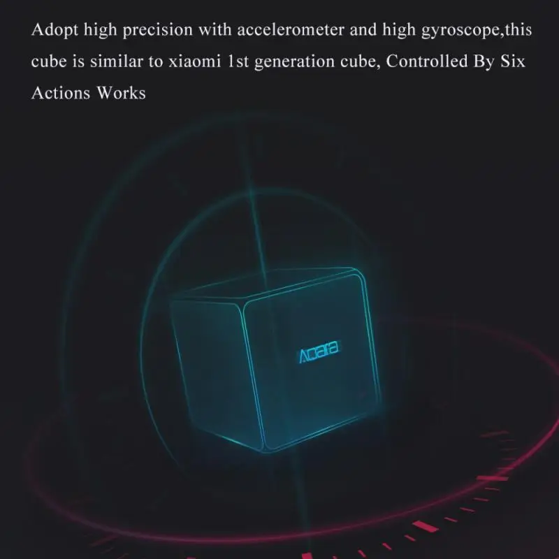 Aqara Magic Cube Valdytojas Zigbee Versijos Nuotolinio Valdymo Šešis Veiksmus Hub Prašymą Smart Home Dirbti Su Homekit Mijia