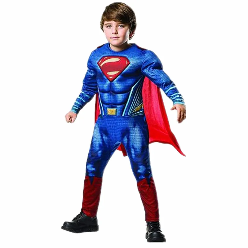 Berniukas Naujų Superma Raumenų Kostiumas Super Herojus Cosplay Kostiumas Vaikams Filmą Fantazijos Šalis Makiažas Halloween Carnival Vienas Gabalas