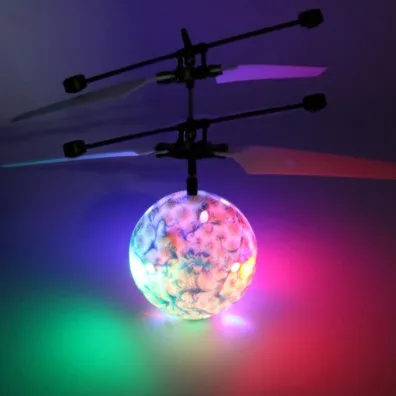 Mini drone RC Sraigtasparnis Kamuolys Magija Šviečia Šviesos, LED Apšvietimas, Vaikams Infraraudonųjų spindulių Indukcijos skraido Kamuolys dron žaislai