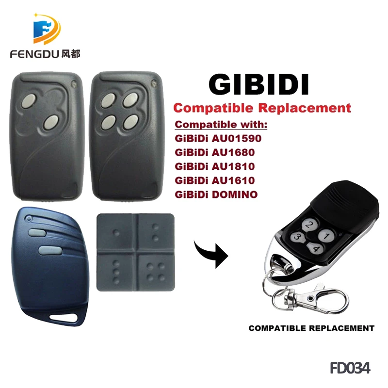 5VNT Pakeisti GiBiDi AU1600 , GiBiDi Domino Suderinama Multi garažo vartus arba nuotolinio valdymo nemokamas pristatymas