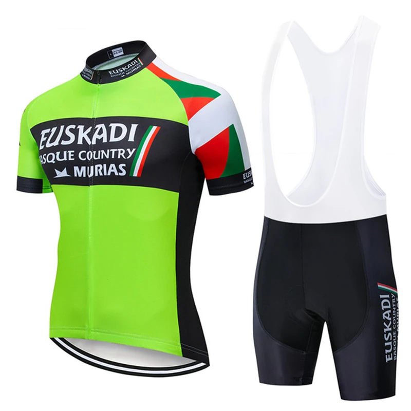 UK Euskadi Pro Komandos dviračiu Vyrų vasaros Naują trumpą rankovė džersis šortai, kombinezonai su antkrūtiniais nustatyti dviračių drabužių ciclismo maillot roadcycling rinkinys