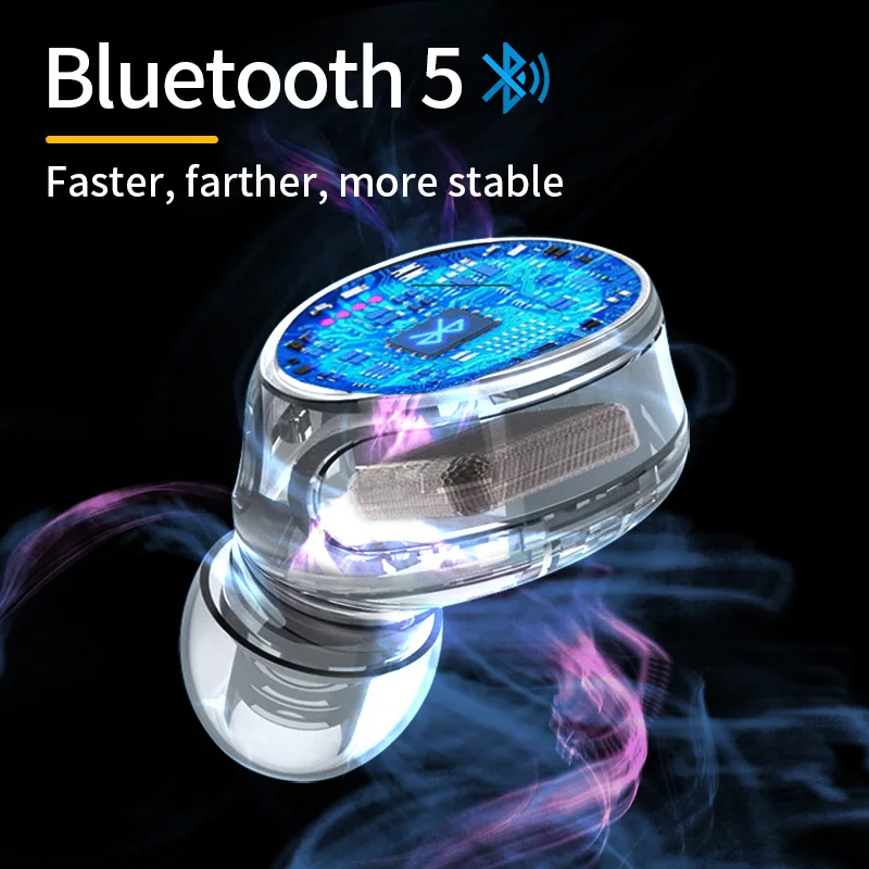 K1 Belaidžio Bluethooth Ausines HD Stereo 5.0 Ausinių Triukšmo Mažinimo Vandeniui 