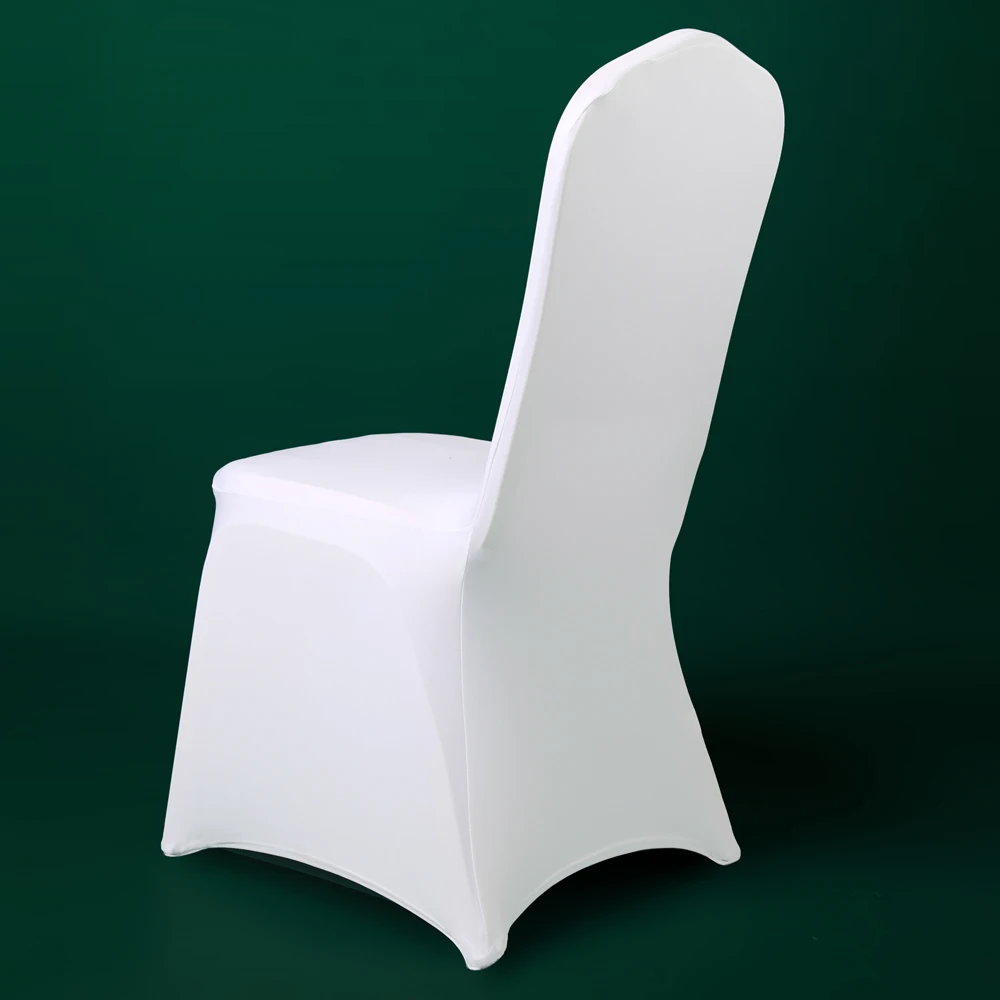 50/100vnt Universalios Spandex Balta Kėdė Padengti Vestuves Viešbučio Valgomasis Šventės Ceremonija, Dekoro