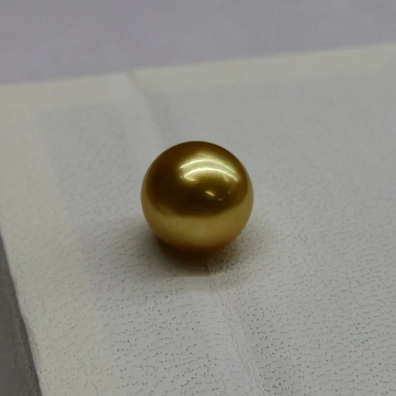 [YS] AA 9-10mm Gamtos Turo Pietų Jūros Dirbtiniu būdu išauginti perlai, Auksas Prarasti Perlai