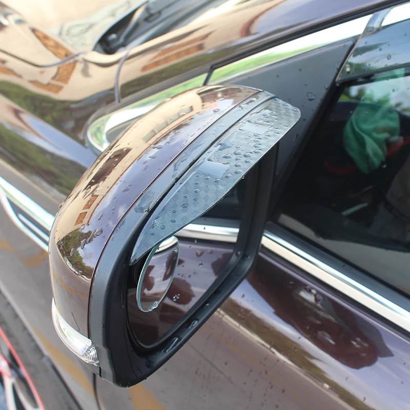 Automobilis-stilius Už Skoda Octavia Yeti 2007-2019 Anglies Pluošto Modelio Automobilių galinio vaizdo Veidrodis Antakių Lietaus Pavara Shield Anti-lietaus