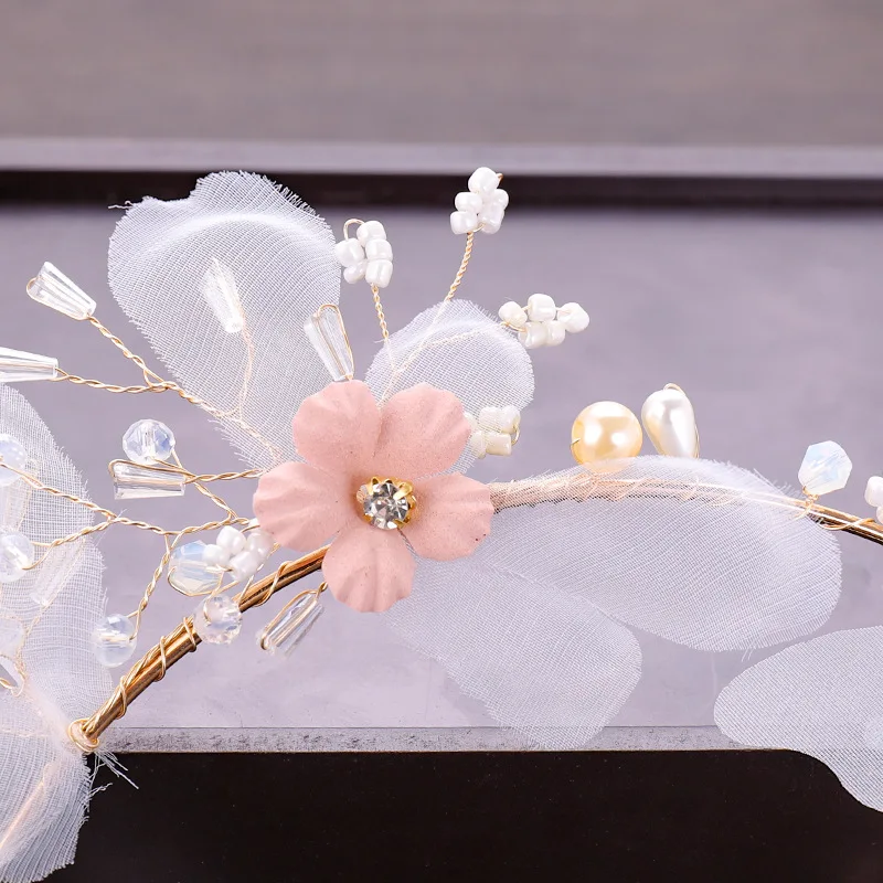 Šilko siūlai gėlių ekrano užsklandą vestuvių suknelė, papuošalai bridesmaid, priedai