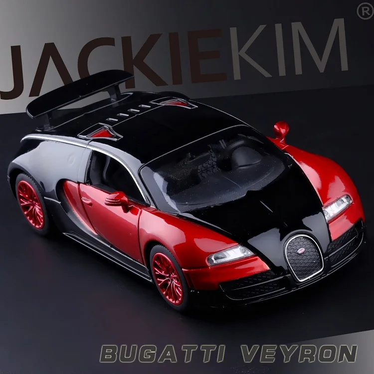 Aukštos Modeliavimas Išskirtinį Kolekcijos Žaislai Dvigubas Arkliai Automobilių Stilius Bugatti Veyron Sportcar 1:32 Lydinio Superautomobilį Modelis Geriausių Dovanų