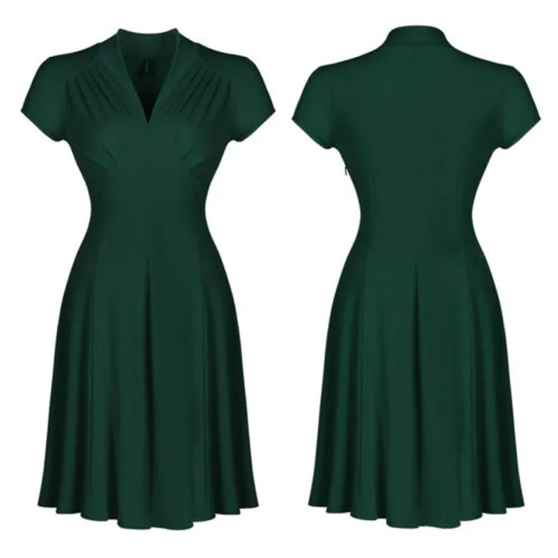 2019 Naujas Prekės ženklas Mados JAV Vintage Suknelė 50s 60s Retro Rockabilly Pinup namų Šeimininkė Šalies Sūpynės Arbata Suknelė