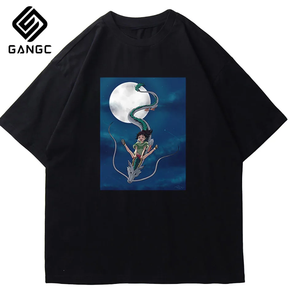 90s harajuku totoro Atkakli Toli Studio Ghibli femme marškinėliai Japonijos moterų ulzzang marškinėlius Anime Hayao Miyazaki moterų marškinėliai