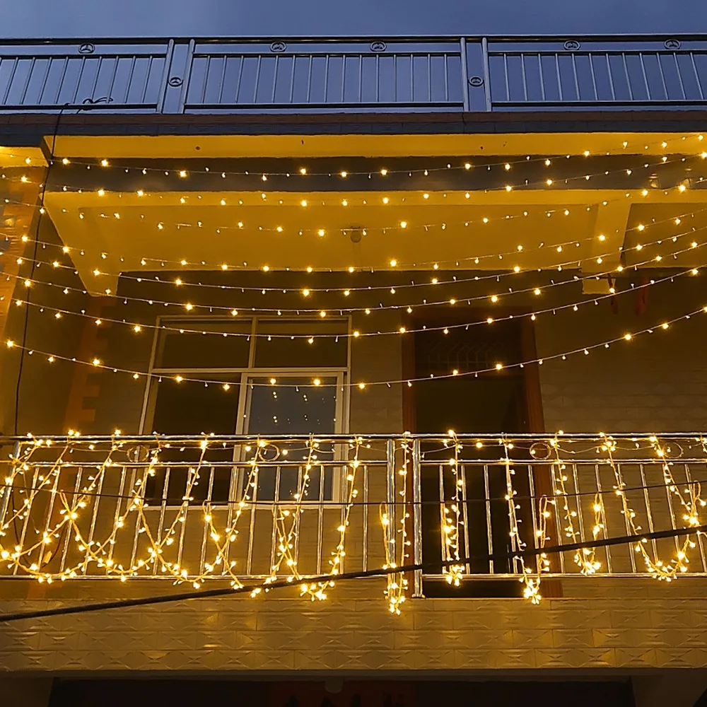 3m 100/200/300 LED Užuolaidų Styginių Šviesos Kalėdų Namų Dekoracijas Laimingų Naujųjų Metų 2021 Dekoras