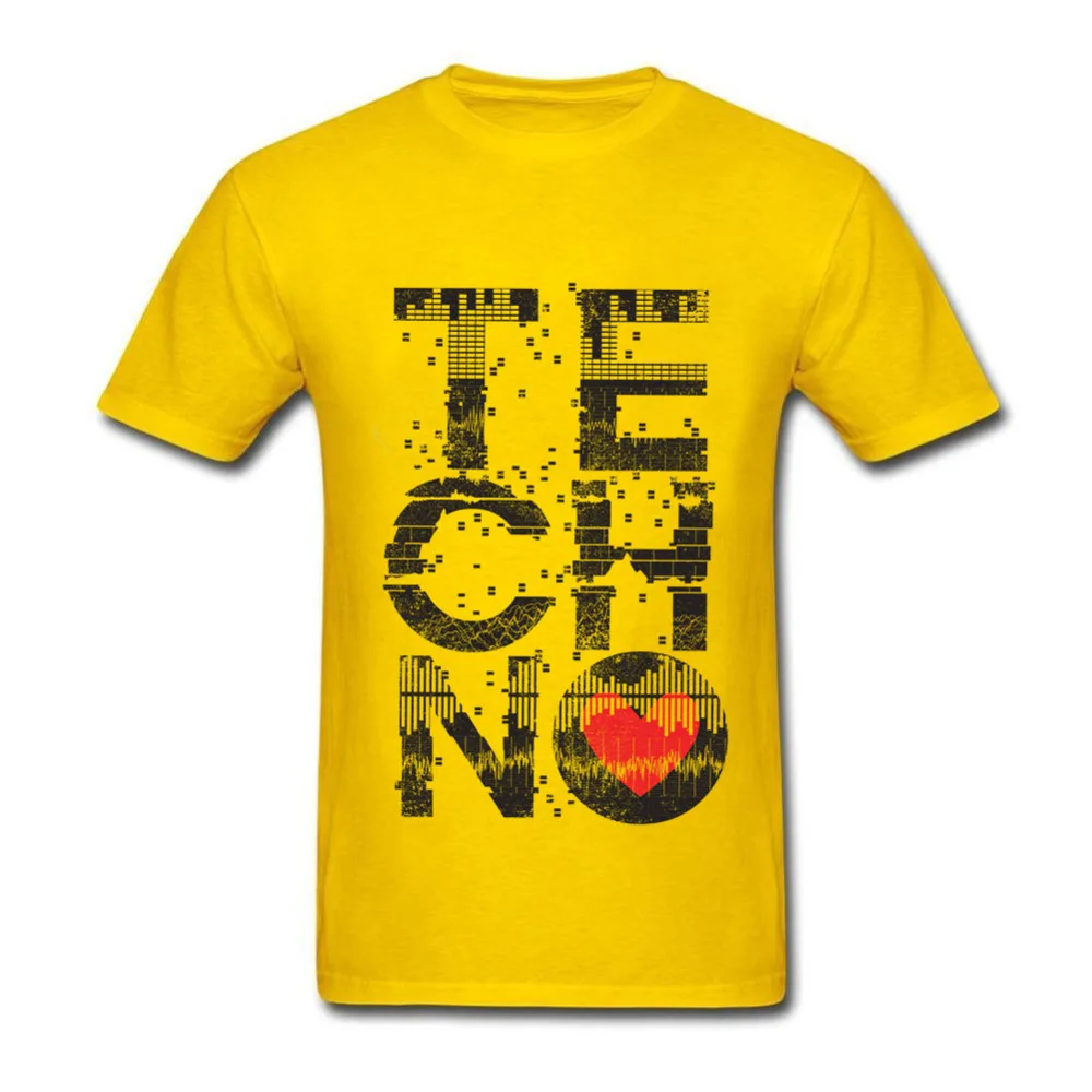 Patinka Techno t-shirt Vyrai Muzikos Asmeninį Balti Marškinėliai, Kostiumai Paauglys Apvalios Kaklo Originalus Detroit Techno Viršūnės