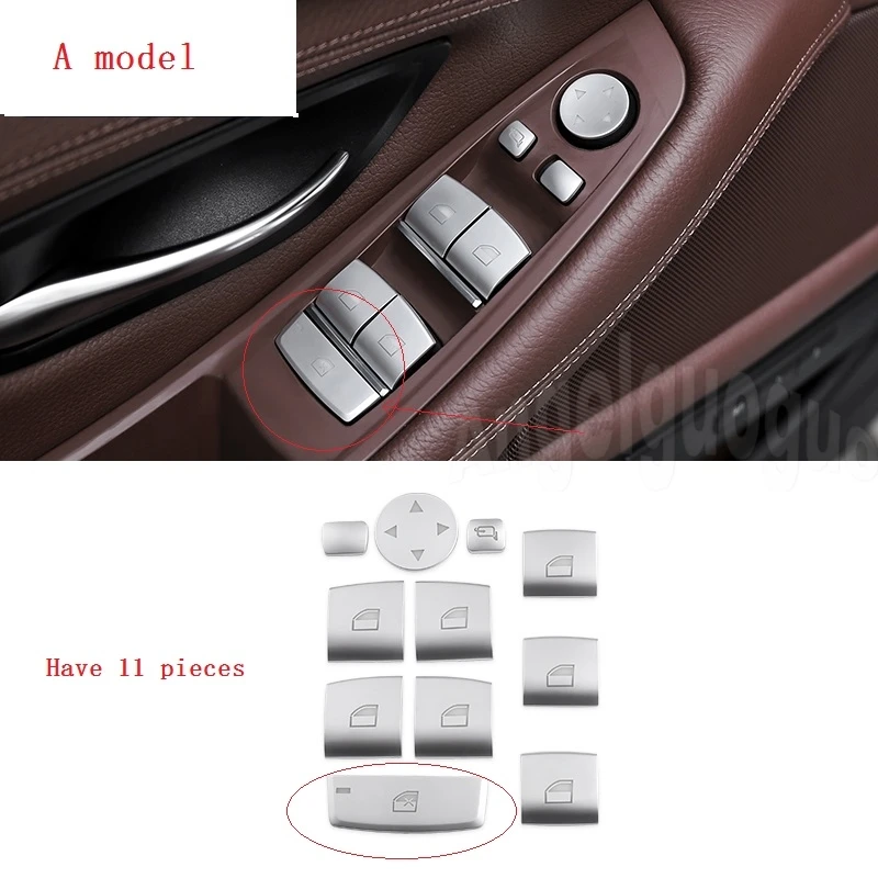 Angelguoguo Automobilio Lango stiklo pakėlimo mygtuką, Apdailos Dangtelio lipdukas BMW X1 /X3 /X4 /X6 /X5 / 1 2 3 5 7 serijos automobilių stilius