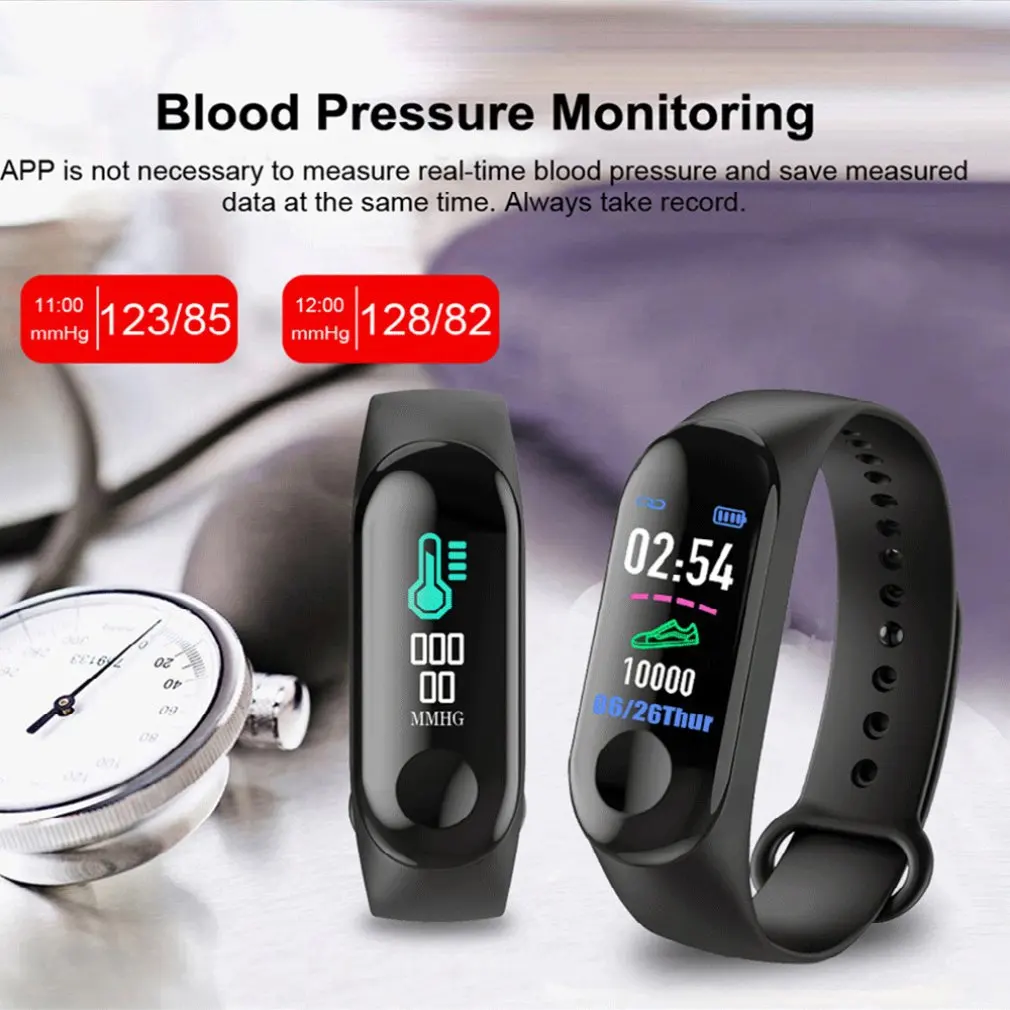 Skaitmeninis žiūrėti Vyrai ar Moterys Smart Watch Širdies ritmas, Kraujo PressureSleep Stebėti Pedometer 