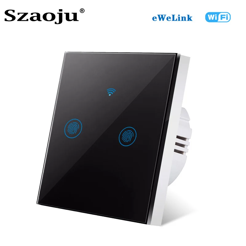 Wifi ES Smart Šviesos Jungiklis Sienos Jutiklinį Jungiklį 1Gang 1way Smart Home Paramos Alexa 