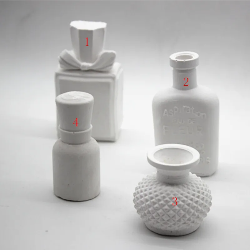 Kieto Gipso butelis vaza Muilo Pelėsių 3D Aromatinių Gipso automobilių pakabukas perduoti amatų silikono formų
